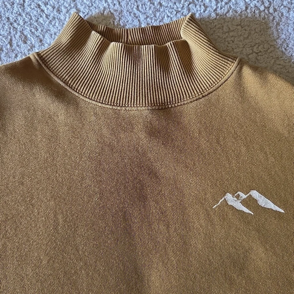 Aerie Mountain Season Oversized Cloud Fleece Mock Neck Pocket Sweatshirt Shacket - Picture 2 of 14